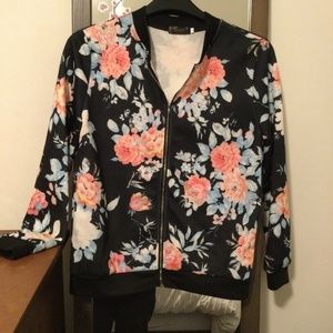 Floral womens jacket